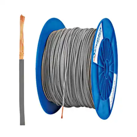 Tambur cu 500m conductor H05V-K 0,5 gri Schrack Super ofertă