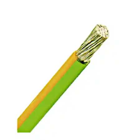 Transport gratuit Conductor flex. izol. fără halogen, H07Z-K 50 galben/verde Schrack