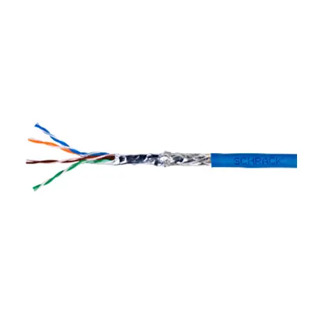 Ultima șansă Cablu SF/UTP Cat.5e, 4x2xAWG24/1, PVC, Eca, albastru Schrack
